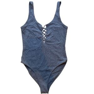 Forever21 Lace-Up Bodysuit